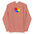 The Pride Heart Hoodie from Pridelity is a white hoodie adorned with a multicolored heart emblem at its center, inspired by pride shirts. Each segment of the heart reveals a different color, creating a vibrant rainbow pattern. It also includes a convenient front pocket and an adjustable hood with drawstrings for added comfort.