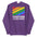 The Together Hoodie by Pridelity features a rainbow-striped rectangular design above the empowering slogan "Together We Are Strong," celebrating LGBTQ+ unity, all on a sleek black hoodie.