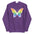 Explore the Butterfly Pride Hoodie from Pridelity, a standout piece from our Pride Collection. This purple hoodie features an impressive butterfly with vibrant rainbow wings. The design is beautifully complemented by the word "PRIDE," artistically presented in both English and Japanese, perfect for celebrating love and diversity with every wear.