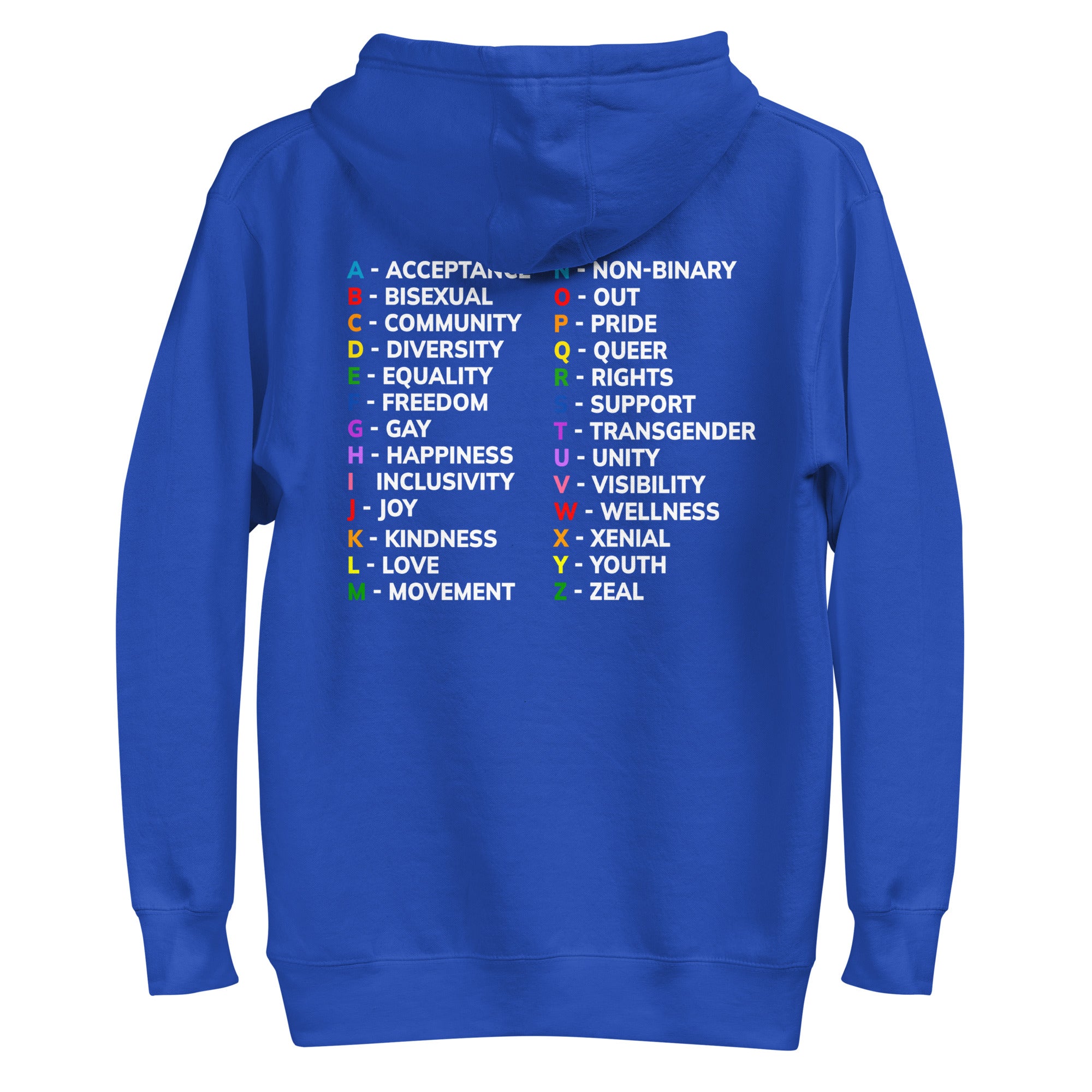 Alphabet Hoodie