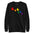 Introducing the "Butterflies Sweatshirt" by Pridelity: a white sweatshirt adorned with a striking pride design featuring six butterflies arranged diagonally. Each butterfly displays a unique color—red, orange, yellow, green, blue, and purple—celebrating diversity with its captivating rainbow effect as part of our Pride Collection.