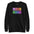 Introducing the Pridelity "Love Love Sweatshirt," a chic black sweatshirt showcasing the word "LOVE" repeated twice in a vivid rainbow block design, featuring bold letters in pink, yellow, purple, orange, and green. The playful and vibrant arrangement of the letters in two rows makes it an ideal choice for those who have a flair for rainbow fashion.