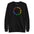 The Pridelity Pride Circle Sweatshirt displays a circular pattern with the word "pride" in eye-catching rainbow colors, making it an ideal addition to any pride ensemble. Available in white.