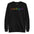 The black "Kiss Whoever The F*ck You Want" sweatshirt by Pridelity features vibrant rainbow text, making it a bold statement piece for those who cherish love and individuality. Add this splash of pride to your wardrobe today!