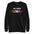 Introducing the "I'm Only Human" Sweatshirt by Pridelity—a black garment emblazoned with the phrase "I'M ONLY HUMAN" in striking white letters, enhanced with a lively rainbow color design across the front.