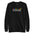 The Purride Sweatshirt by Pridelity is a black sweatshirt from the pride collection, showcasing the word "PURRIDE" across the chest. Above this, colorful silhouettes of cats in playful poses represent every shade of the rainbow.