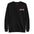 Introducing the "Daddy Sweatshirt" by Pridelity: a sleek black sweatshirt featuring the word "Daddy" beautifully embroidered in pink and white cursive on the left chest area, proudly showcased as part of our Pride Collections.