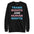 Introducing the Trans Rights Sweatshirt by Pridelity—a black sweatshirt prominently featuring the phrase "Trans Rights Are Human Rights" in striking blue, pink, and white letters. As a piece from our exclusive pride collection, it’s ideal for making a bold statement with any pride ensemble.