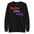 Pridelity's Born This Way Sweatshirt is black and features the phrase "born this way" in vibrant red, yellow, green, blue, and purple text, celebrating the Pride Collections with a rainbow theme.