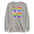 The Love Is Love Sweatshirt by Pridelity boasts a fashionable black design showcasing the empowering message "Love is Love." The word "LOVE" is prominently displayed in large, rainbow-hued letters arranged vertically, capturing the spirit of rainbow apparel. The phrase "is Love" is gracefully scripted in smaller white cursive across the center for added elegance.