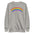 Black Rainbow Sweatshirt by Pridelity from the pride collection, showcasing a vibrant rainbow graphic on the front with red, orange, yellow, green, blue, and purple stripes.