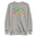 Introducing the "Love Is Eternal Sweatshirt" by Pridelity: a striking black sweatshirt featuring a green infinity symbol above the phrase "LOVE IS ETERNAL," artistically rendered in a captivating gradient blend from pink to orange. This standout piece captures the essence of rainbow-inspired fashion, celebrating infinite love and vivid self-expression.