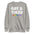 The "Gay & Tired Sweatshirt" by Pridelity is a black sweatshirt that displays bold white text saying "GAY & TIRED" along with colorful, rainbow-hued text below that reads "send help.