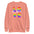 The Love Is Love Sweatshirt by Pridelity boasts a fashionable black design showcasing the empowering message "Love is Love." The word "LOVE" is prominently displayed in large, rainbow-hued letters arranged vertically, capturing the spirit of rainbow apparel. The phrase "is Love" is gracefully scripted in smaller white cursive across the center for added elegance.