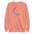 The Pridelity Pride Circle Sweatshirt displays a circular pattern with the word "pride" in eye-catching rainbow colors, making it an ideal addition to any pride ensemble. Available in white.