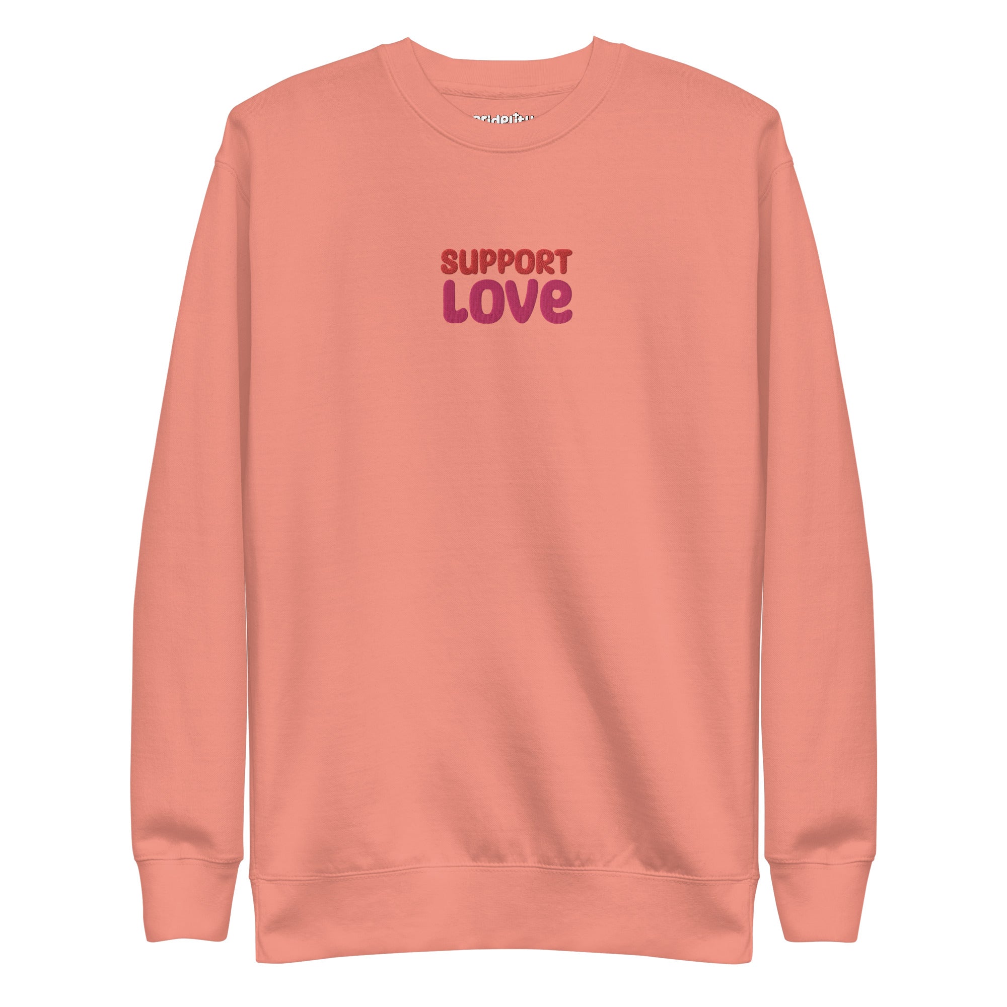 Dusty rose sweatshirt from Pridelity featuring 