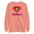 Introducing the Supergay Sweatshirt from Pridelity: a dusty rose sweatshirt featuring a stylized rainbow "S" emblem and a bold "SUPERGAY" print, perfect for adding to your pride collection.