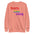 Pridelity's Born This Way Sweatshirt is black and features the phrase "born this way" in vibrant red, yellow, green, blue, and purple text, celebrating the Pride Collections with a rainbow theme.