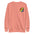 The Pride Duck Sweatshirt by Pridelity is a black sweatshirt with a small, colorful, rainbow-striped duck illustration on the upper left chest, perfect for adding a subtle touch to your pride outfit.